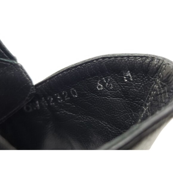 Stuart Weitzman Lowkey Hidden Wedge Ankle Boots Black Leather Side Zip Size 6.5 - Picture 8 of 10